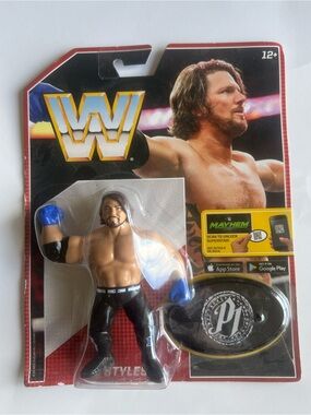2017 WWE Mattel Retro Series 3 AJ Styles Action Figure Collectible Mattel